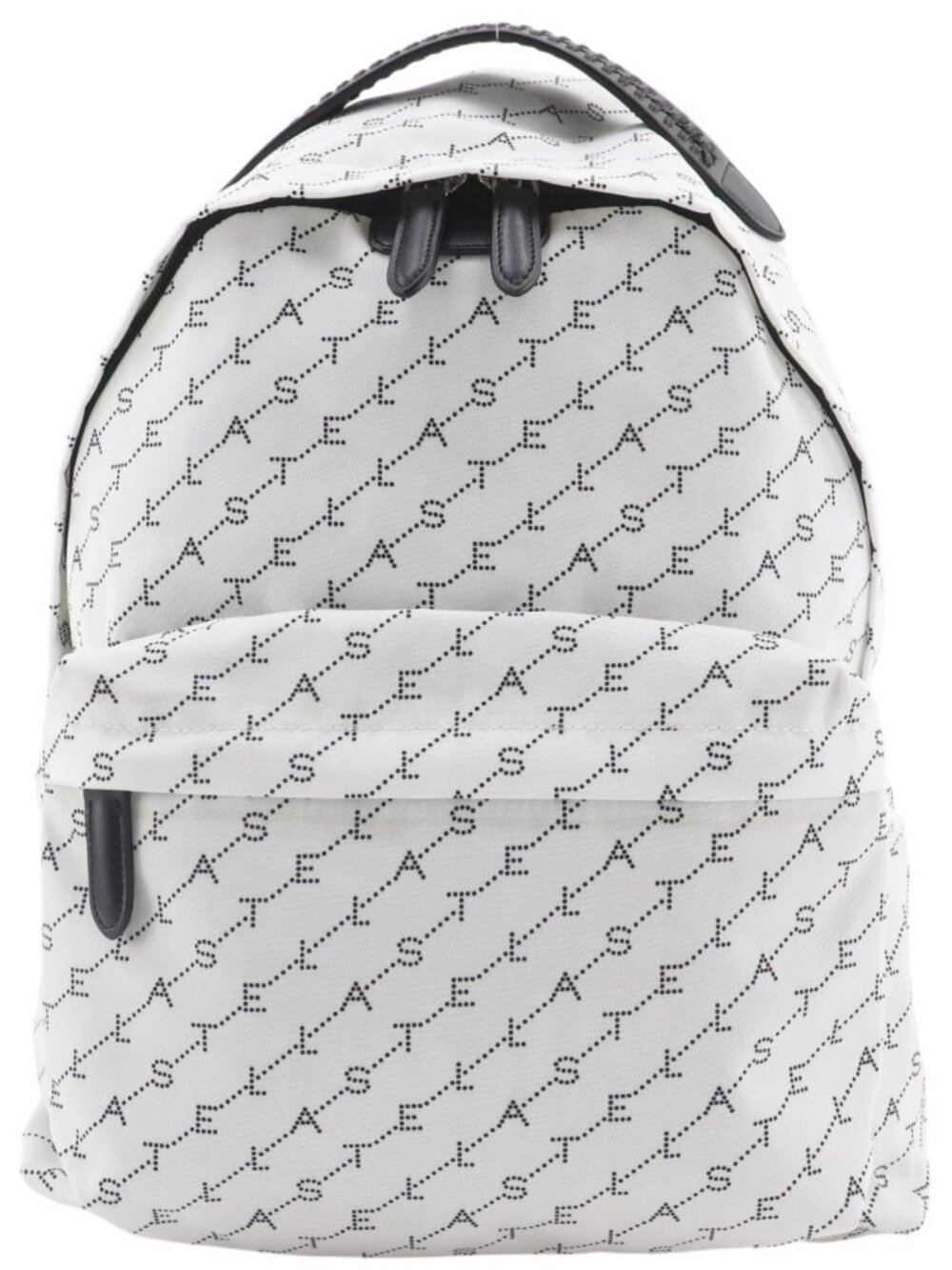 Stella McCartney Falabella Logo Backpack Daypack 570174 White Nylon canvas...